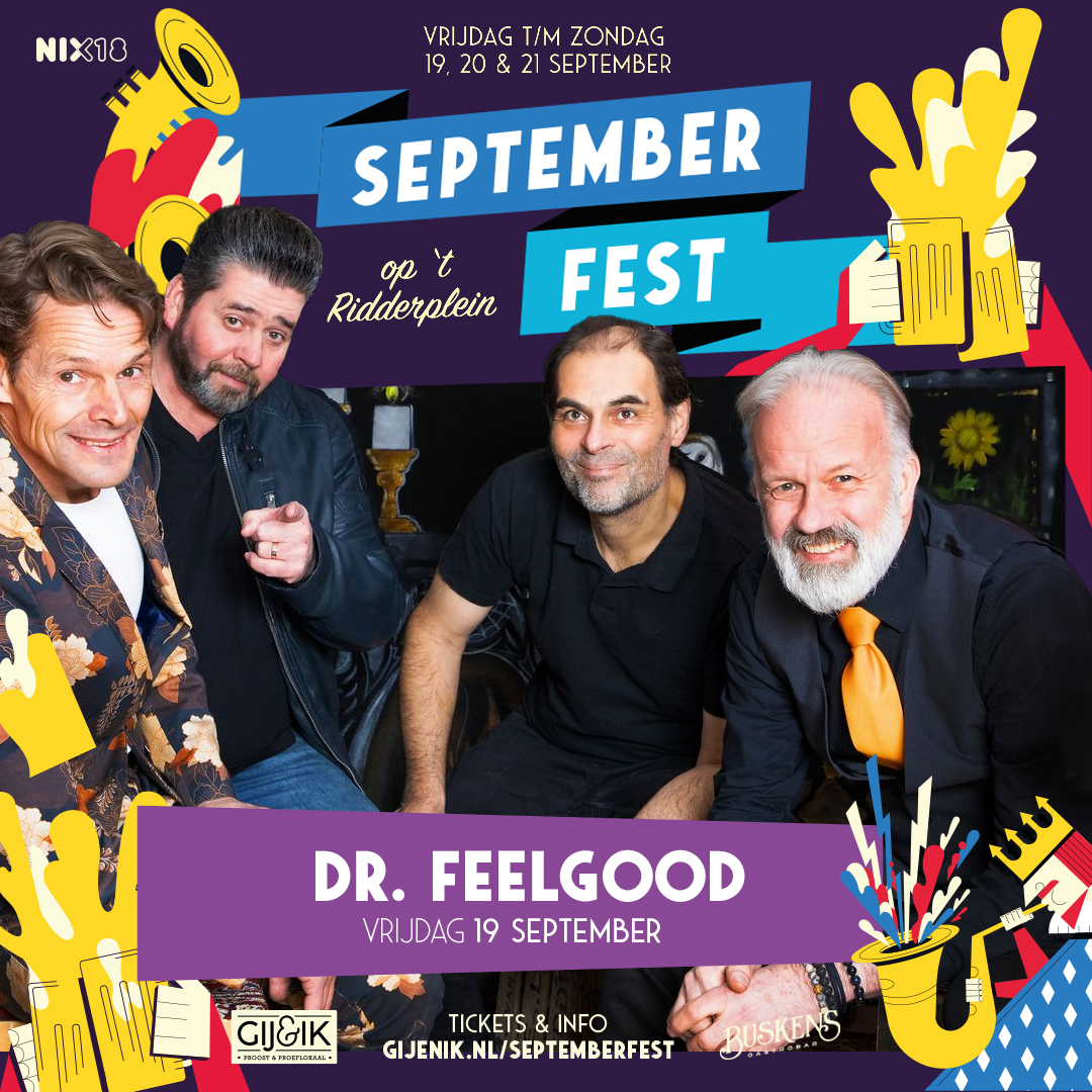 Vandaag over drie weken trappen we Septemberfest af met Gemert...