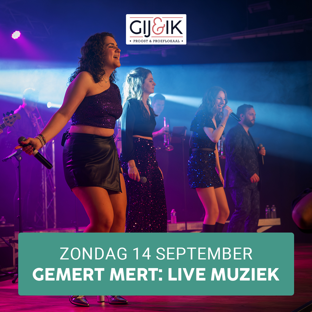 A.s. zondag live muziek op ’t Ridderplein tijdens Gemert Mert!...