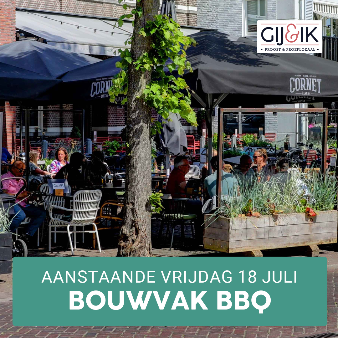 Afgelopen vrijdag was de eerste Bouwvak BBQ: volle bak en...