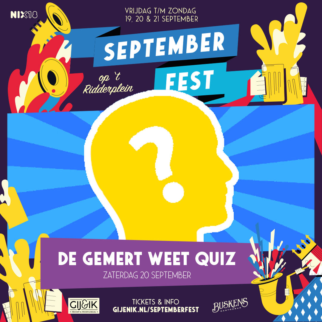 Op zaterdag 20 september wordt er gestreden om de prijzen...