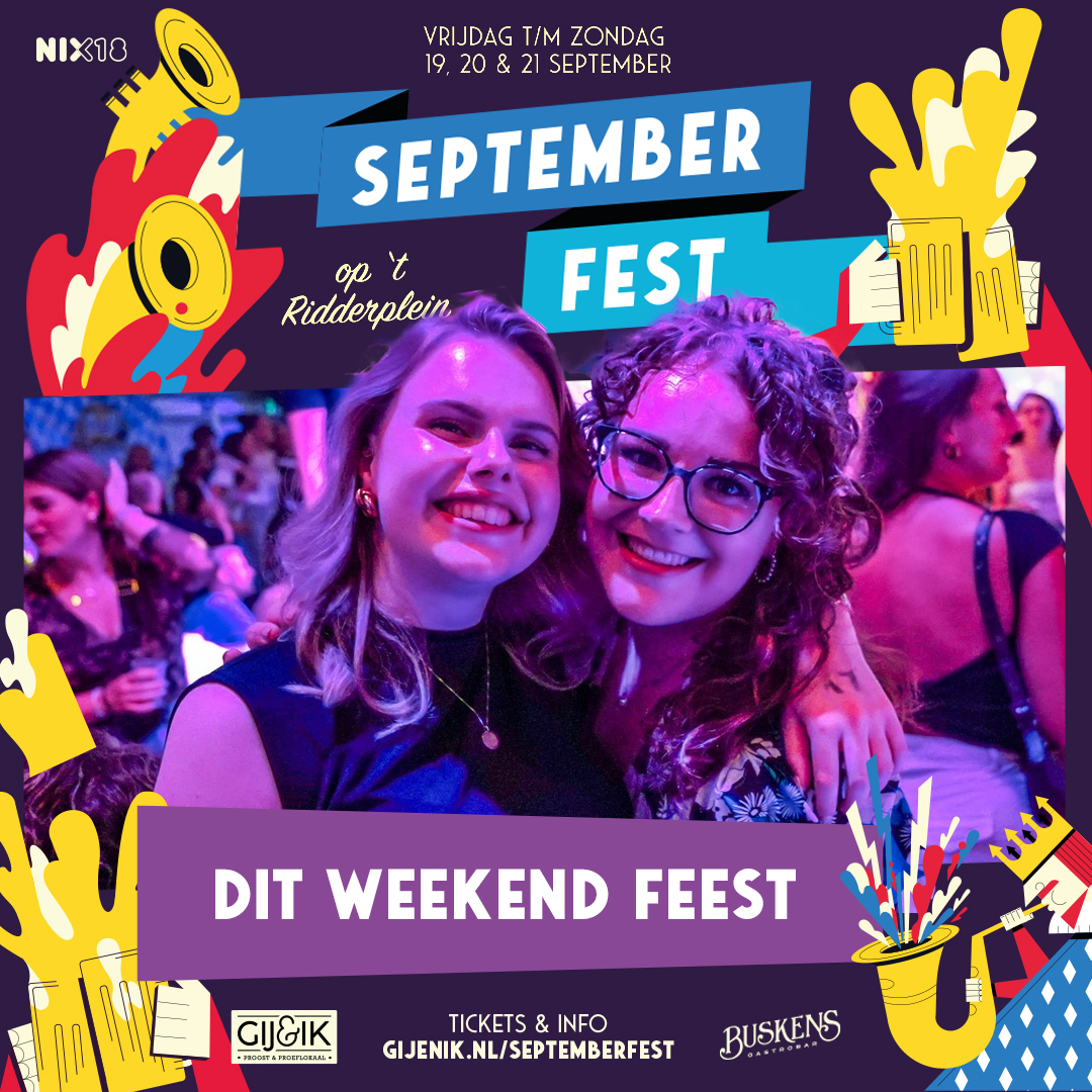 Vanaf morgen (vrijdag) is het zo ver: drie dagen feest...