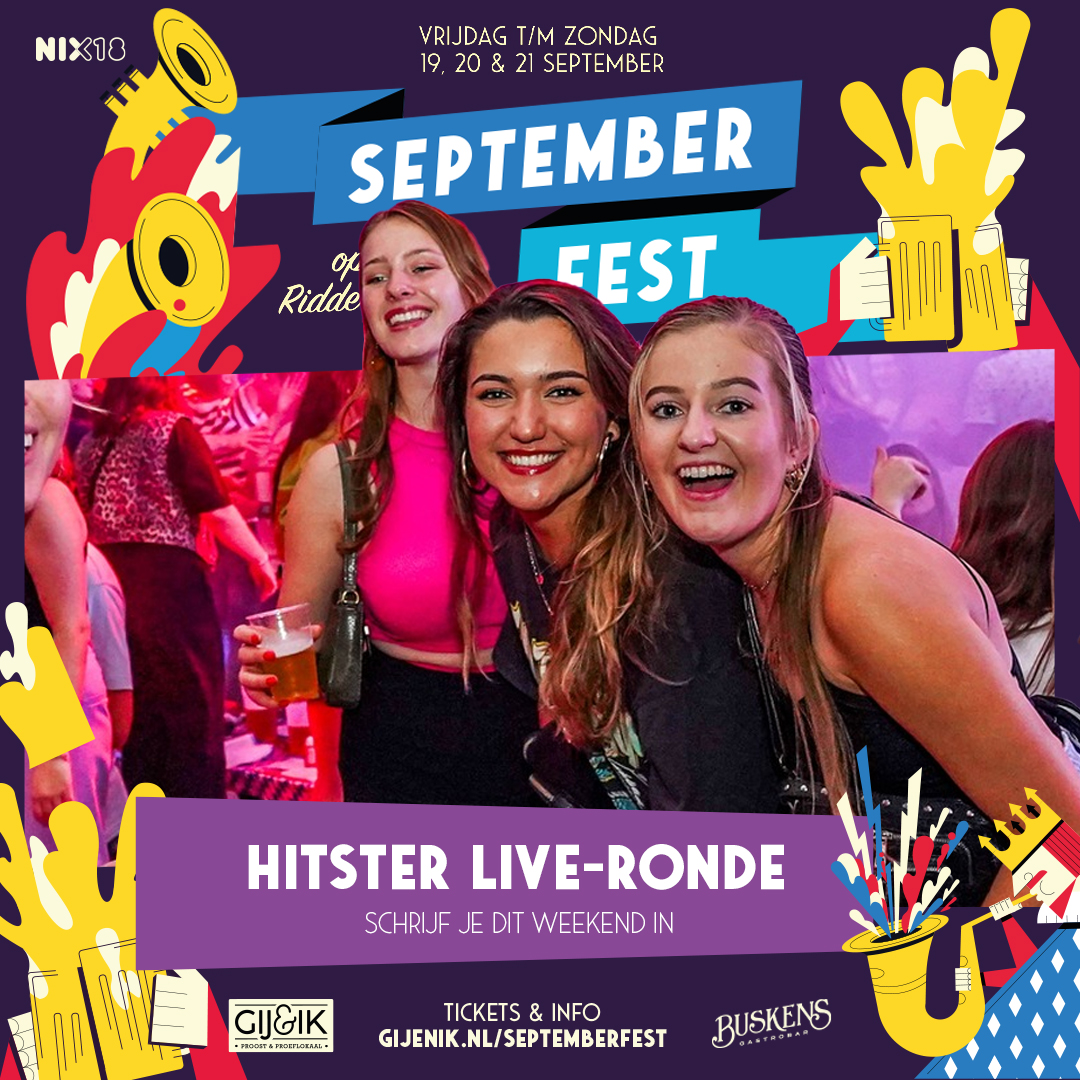 Volgende week meeblèren met Captain Kinkelbaum tijdens de Hitster Live...