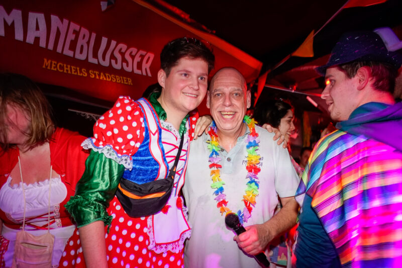 Jan Biggel tijdens carnaval in Gemert