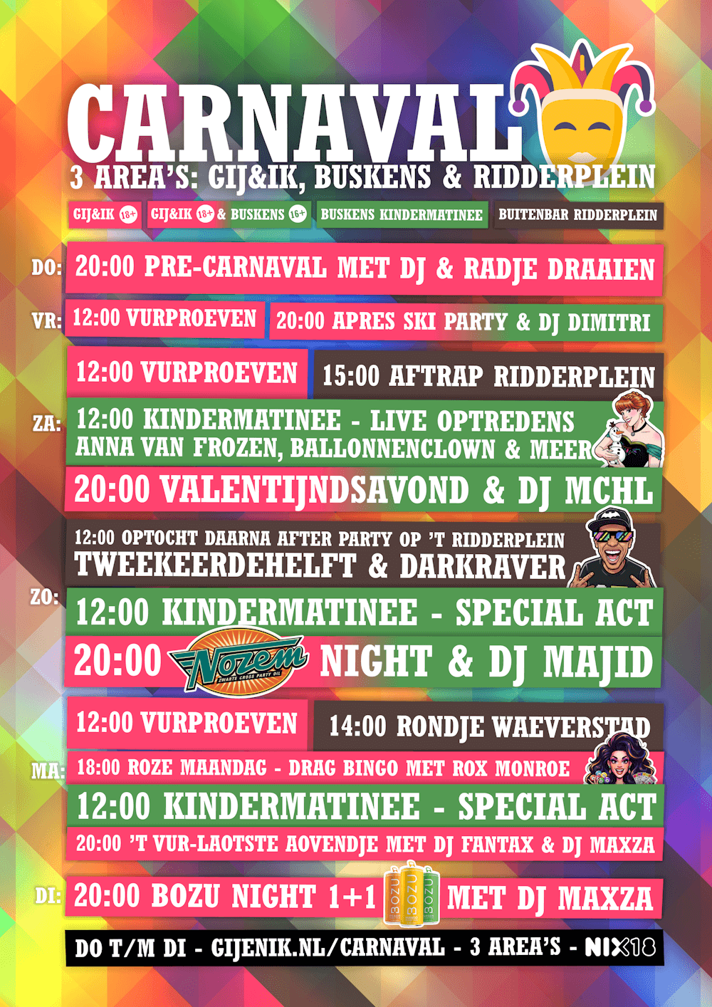 Carnaval 2026 Gemert - Programma